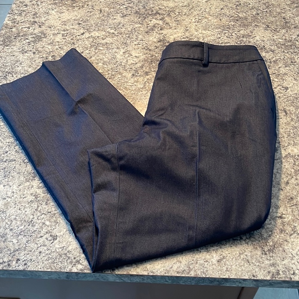 Talbots Newport Pant, Straight Leg, NWT, dark blue denim-like fabric